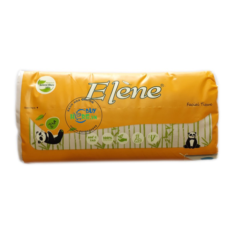Combo 4 gói Khăn Giấy Tre Lụa - Elène Tre 480 tờ
