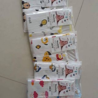 Combo 5 bộ cotton giấy chất đẹp cho bé 150k