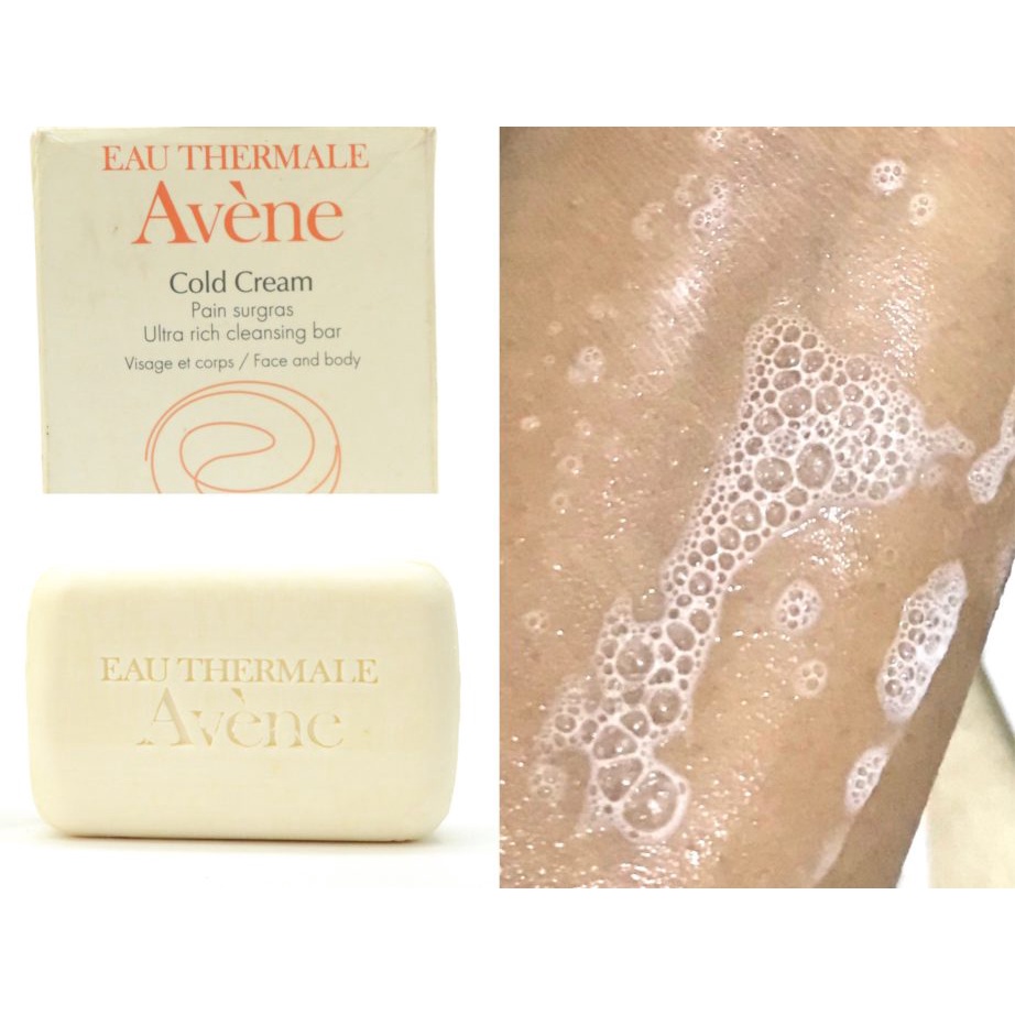 Thanh Kem Rửa Mặt, Tắm Cho Da Khô Avène Cold Cream Ultra Rich Cleansing Bar 100G