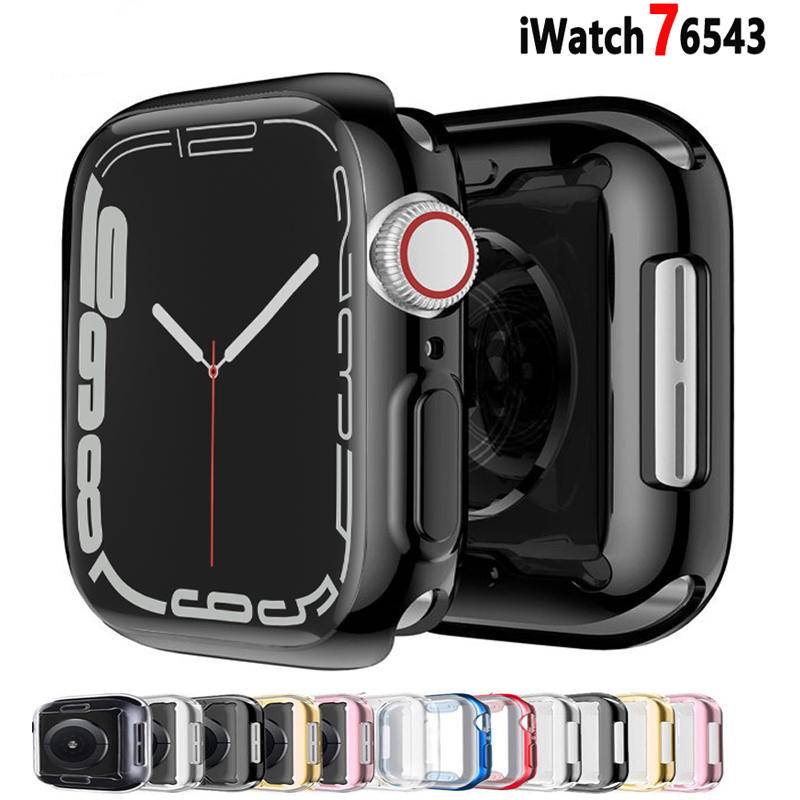 Ốp bảo vệ mặt đồng hồ Apple Watch 45mm/41mm 44mm/40mm 42mm/38mm Series 6 5 4 3 SE 7