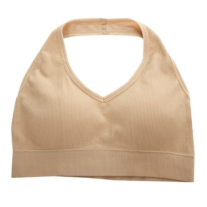 Áo Bra Thun Tăm Hở Lưng Cổ Yếm Có Đệm Ngực