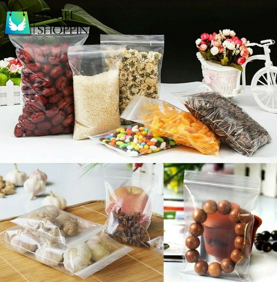 100 túi zip trong suốt đựng trang sức tiện lợi