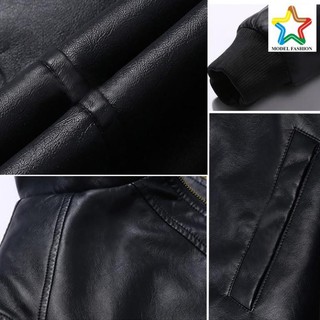 [HOT] [Mã FAMALLT5 giảm 15% đơn 150K] Áo Khoác Da Nam Lót Lông Cao Cấp Model Fashion AD77 ( nâu, đen)