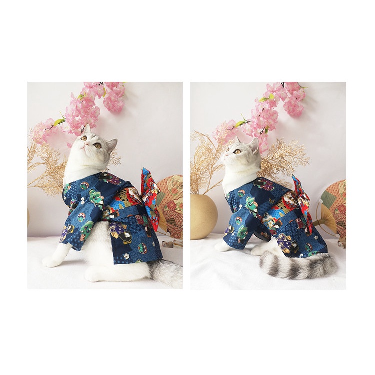 Quần áo Kimono- áo cho chó mèo- Phong cách Nhật Bản