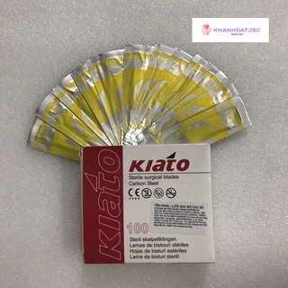 Lưỡi dao mổ Kiato Ấn Độ các số ( hộp 100 chiếc)
