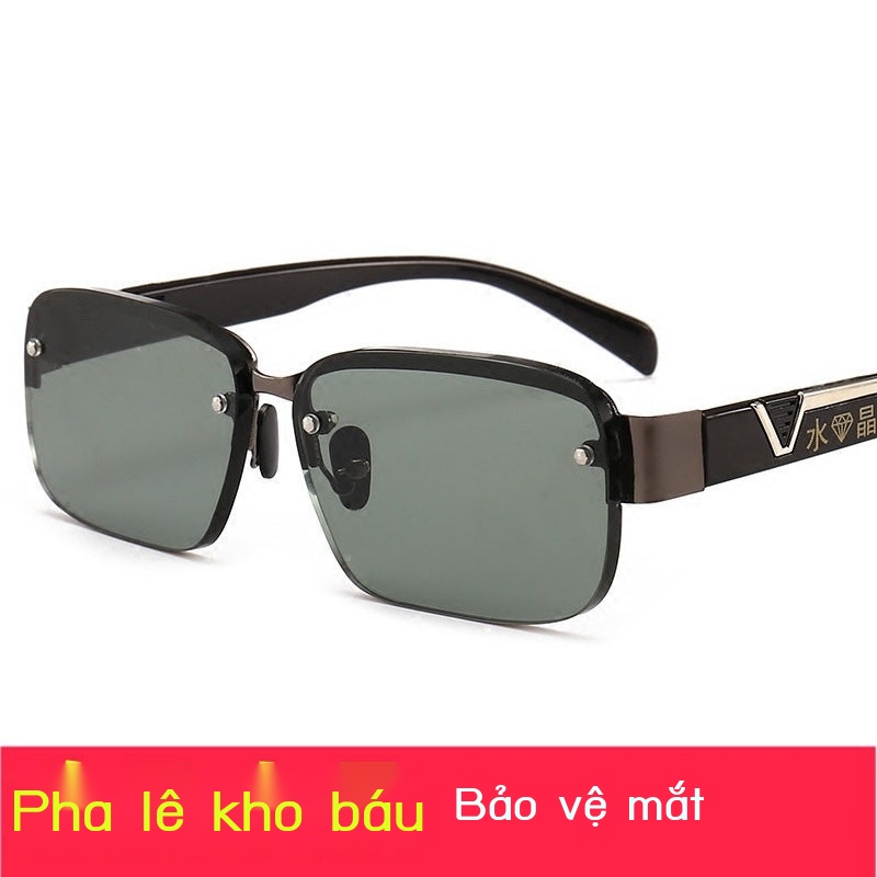 RKính mát bằng đá pha lê tự nhiên tinh khiết của nam giới lái xe thủy triều râm mẻ và quyến rũ