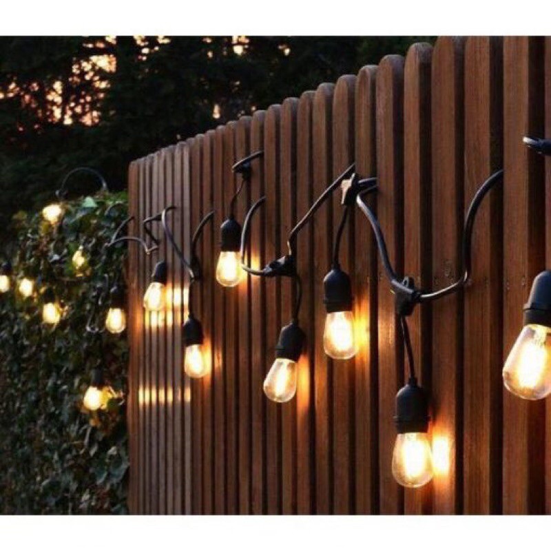 Dây đuôi đèn trang trí quán cafe , sân vườn