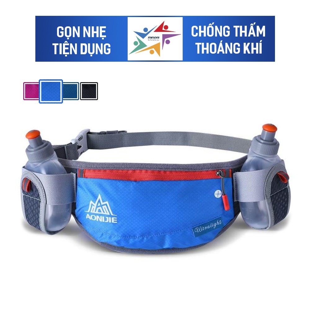 Túi Đeo Hông Đeo Bụng Tặng Kèm Hai Bình Nước 250ML Aonijie E882