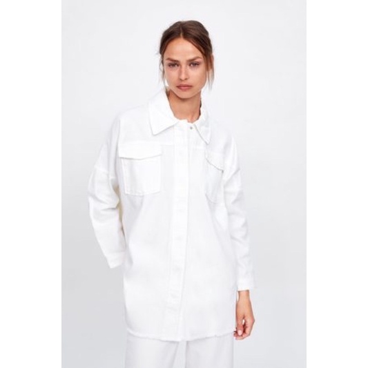 Áo khoác denim Zara oversize