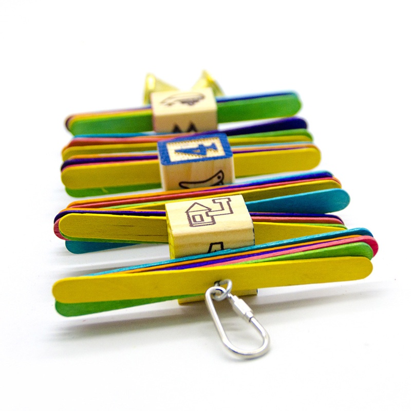 Set 10 Móc Inox Treo Đồ Chơi Cho Vẹt