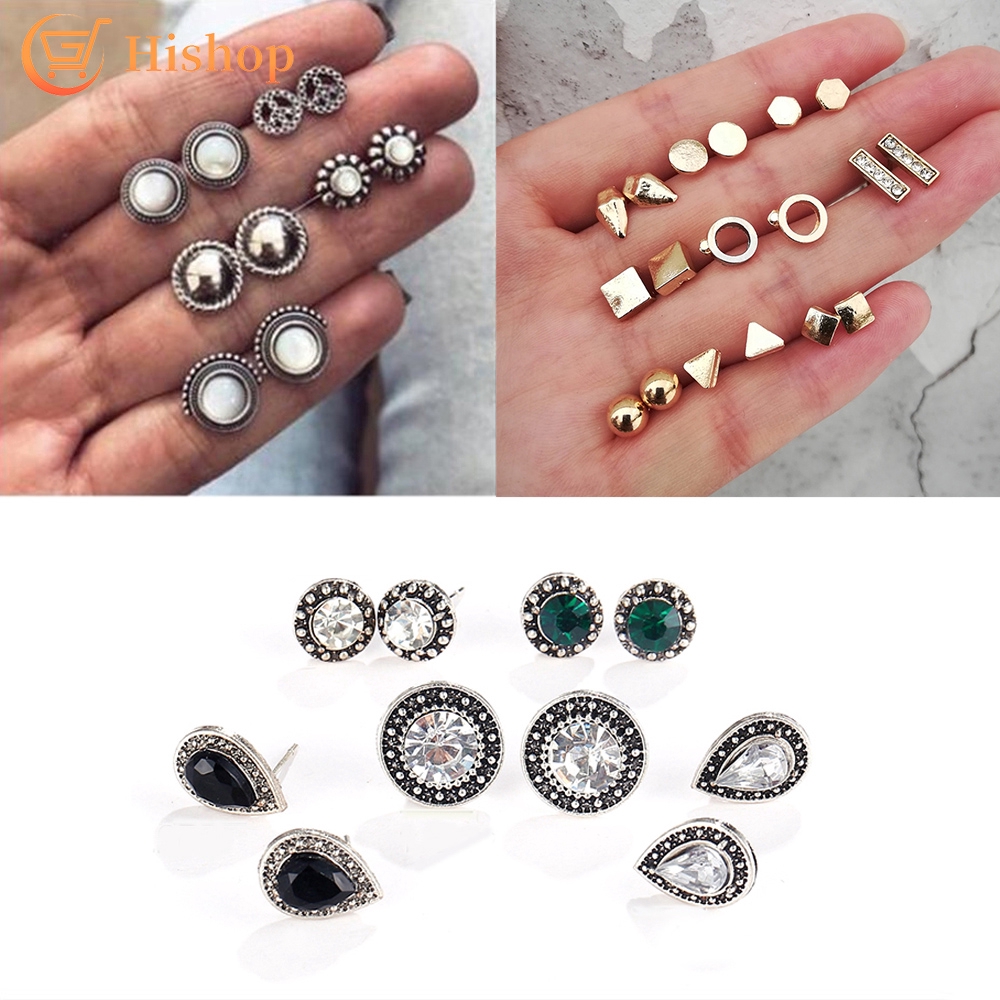 Bộ Khuyên Tai Nữ Hishop Phong Cách Cổ Điển Nhiều Kiểu Tùy Chọn