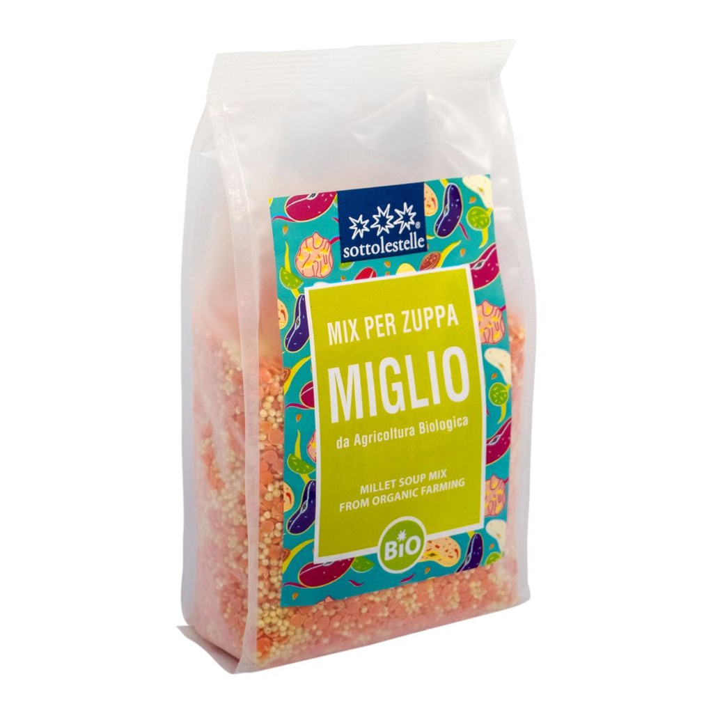 Hạt kê mix đậu lăng đỏ hữu cơ 400g Organic Millet mix Lentils