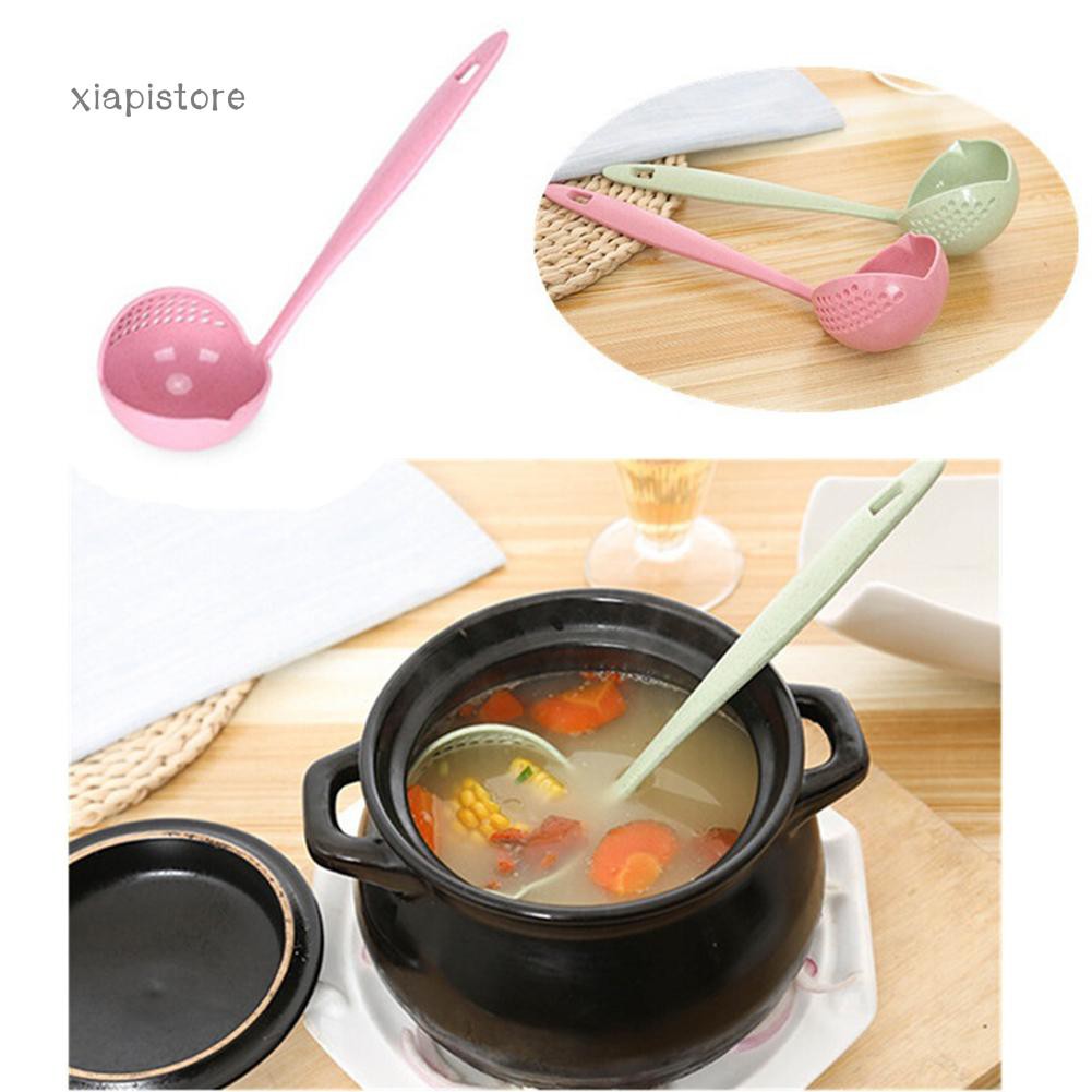 Muỗng lọc nước chắt cái 2 trong 1 tiện dụng nhiều màu
