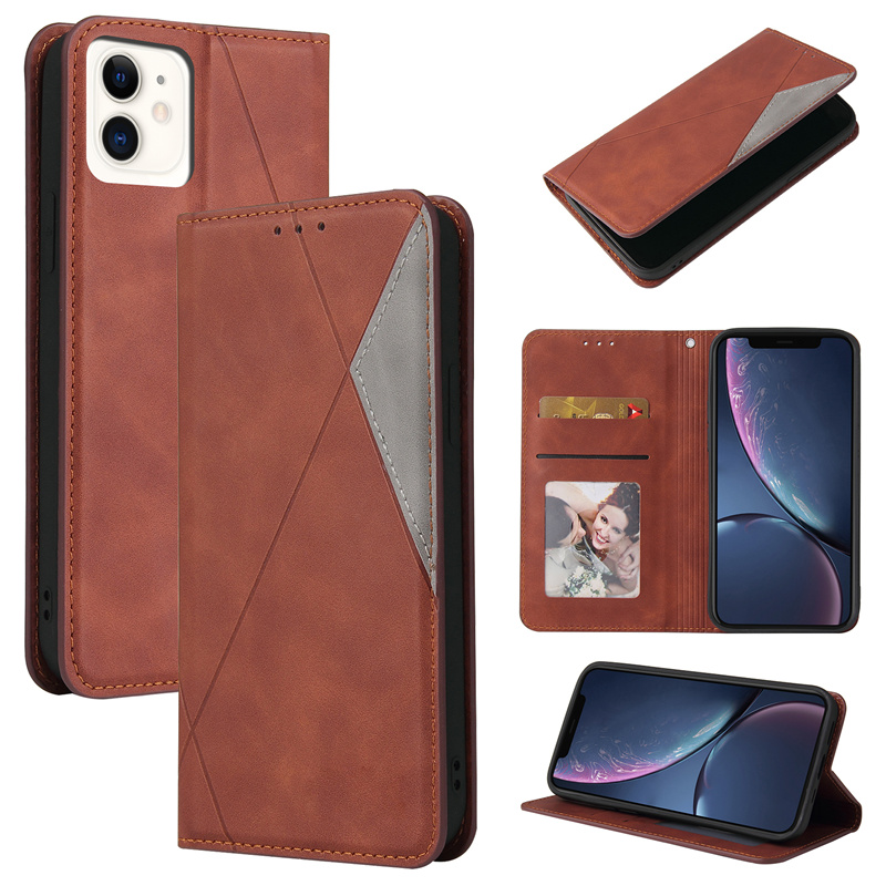 Casing Xiaomi Redmi Note 7 8 Pro 8T 9C 9A 9 Prime 8A 8 7A Flip Leather Case Auto Closing Magnetic Cover Frosted Stripe Full Shell