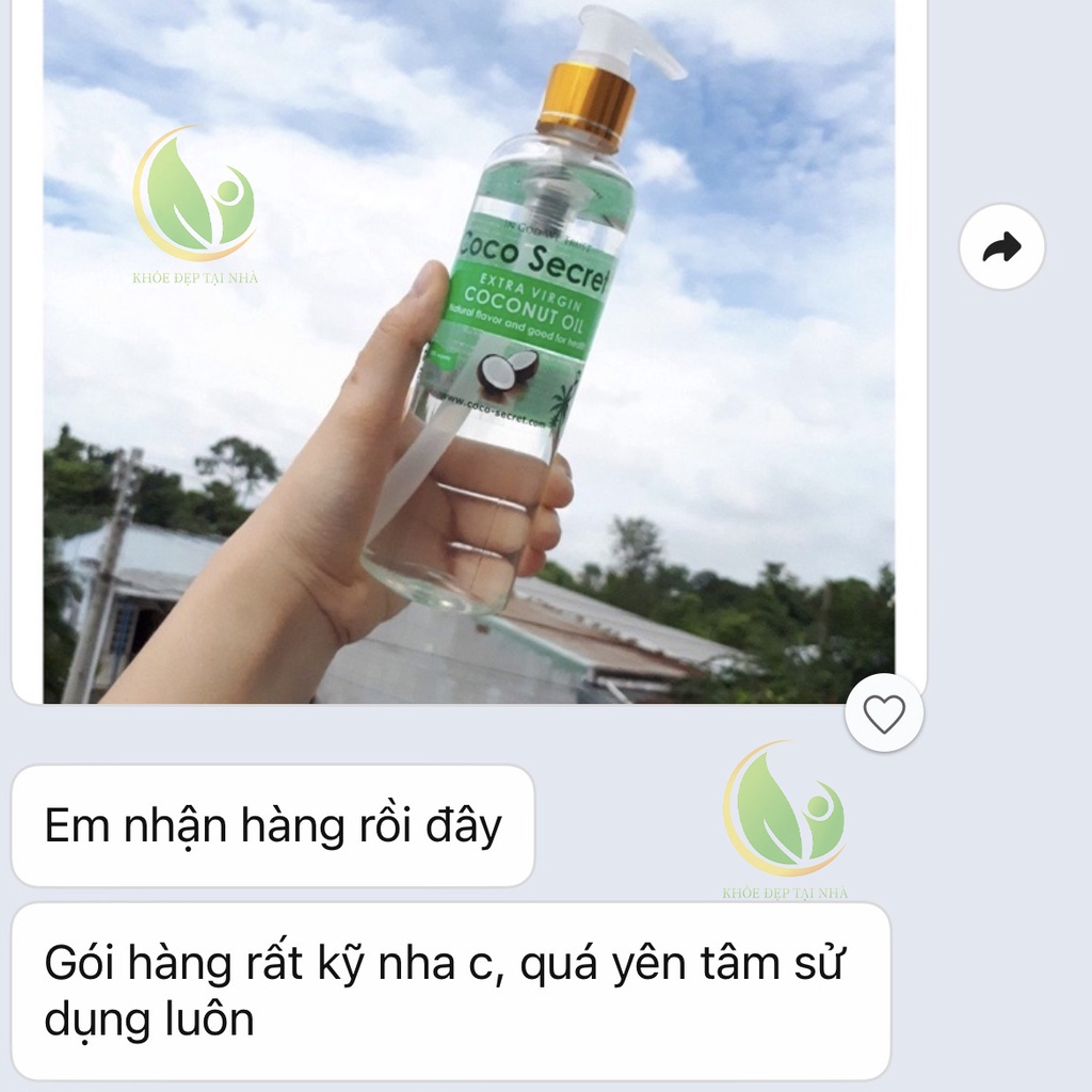 Dầu dừa COCO SECRET, dầu dừa nguyên chất, dưỡng mi, dưỡng môi, dưỡng tóc 250ml - chính hãng