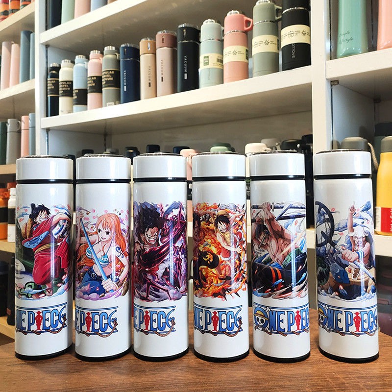 Bình nước giữ nhiệt in hình nhân vật one piece dễ thương xinh xắn
