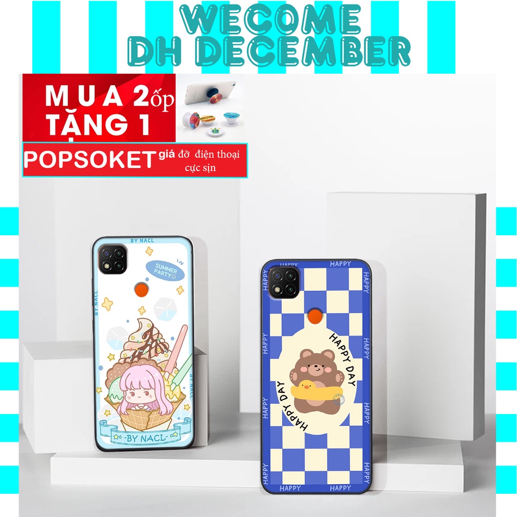 Ốp lưng Xiaomi REDMI 9C  in hình 3D gấu mới nhất - sang - chảnh - ĐẸP- BỀN