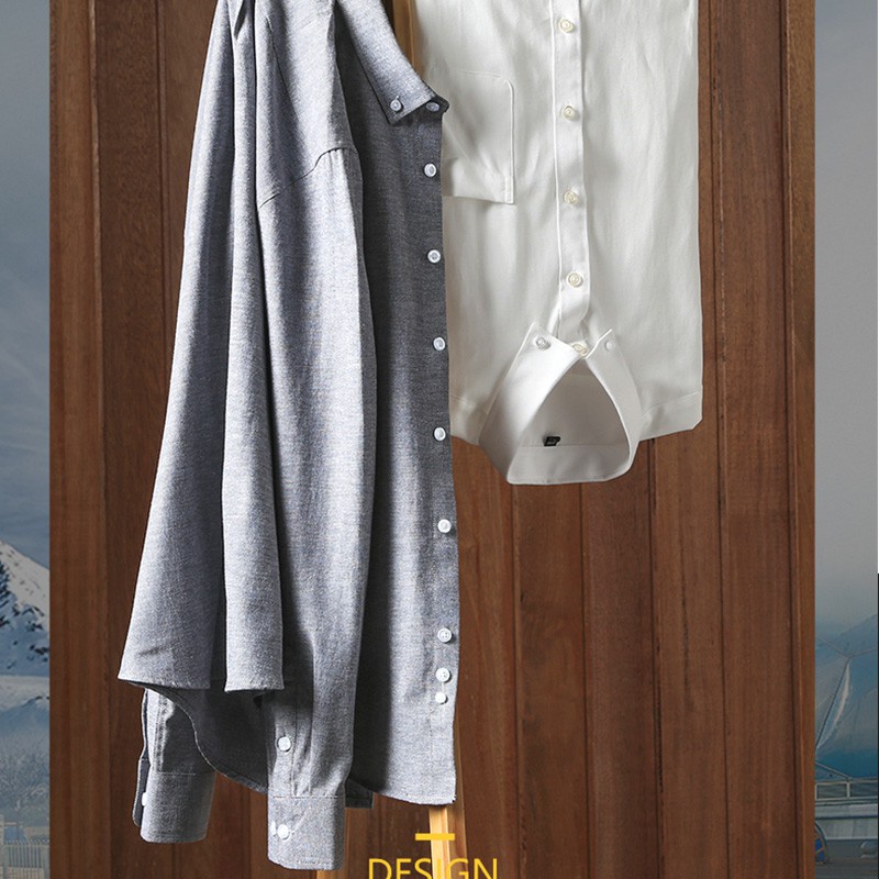 Áo Sơ Mi Tay Dài Dáng Ôm Thời Trang Công Sở Thanh Lịch Cho Nam Có 5 Màu Size S-5XL