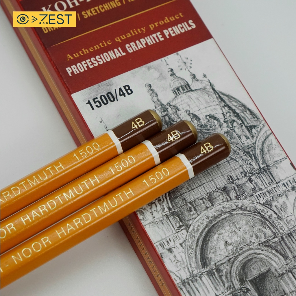 Bút chì KOH-I-NOOR 1500 HB/ 2B/ 3B/ 4B/ 5B/ 6B - CHÍNH HÃNG
