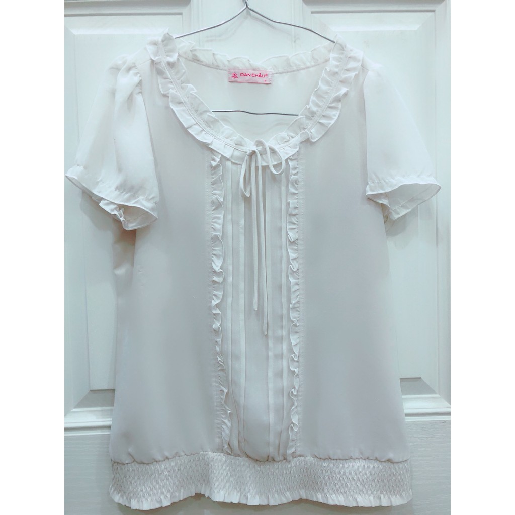 áo voan công sở ảnh thật 2hand - SH02
