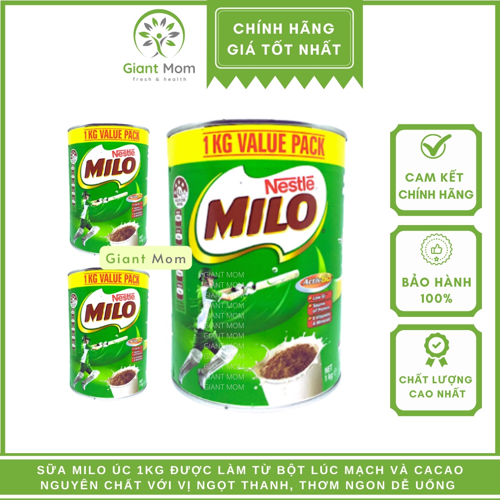 Milo Úc 1kg Chính Hãng - Date Mới Nhất