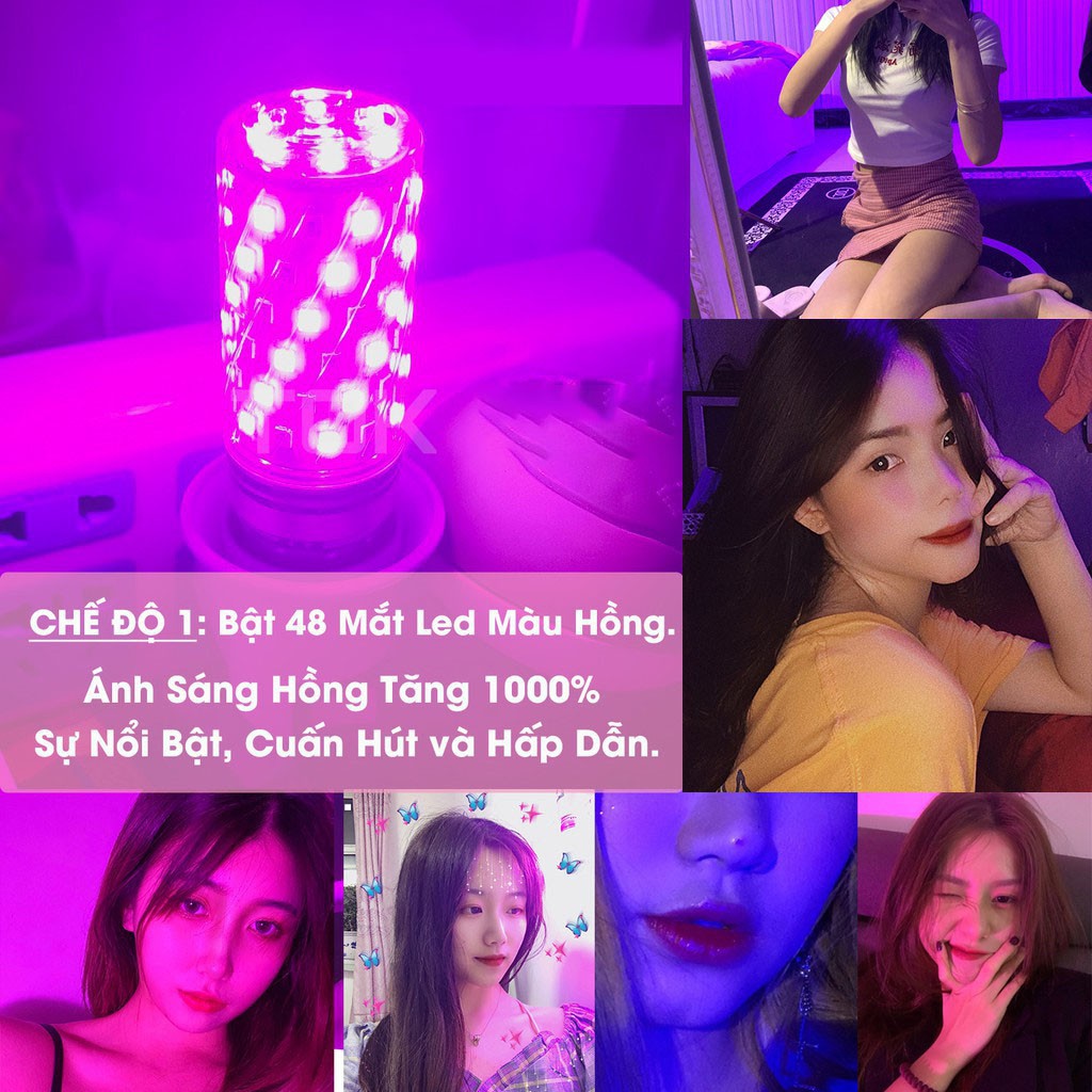 Đèn LED đổi màu chụp hình quay clip Tiktok - Tặng chuôi đèn