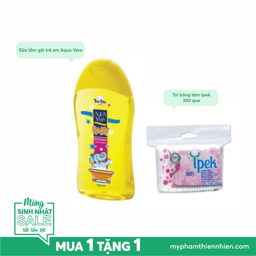 Sữa tắm gội dành cho trẻ em Aquavera
