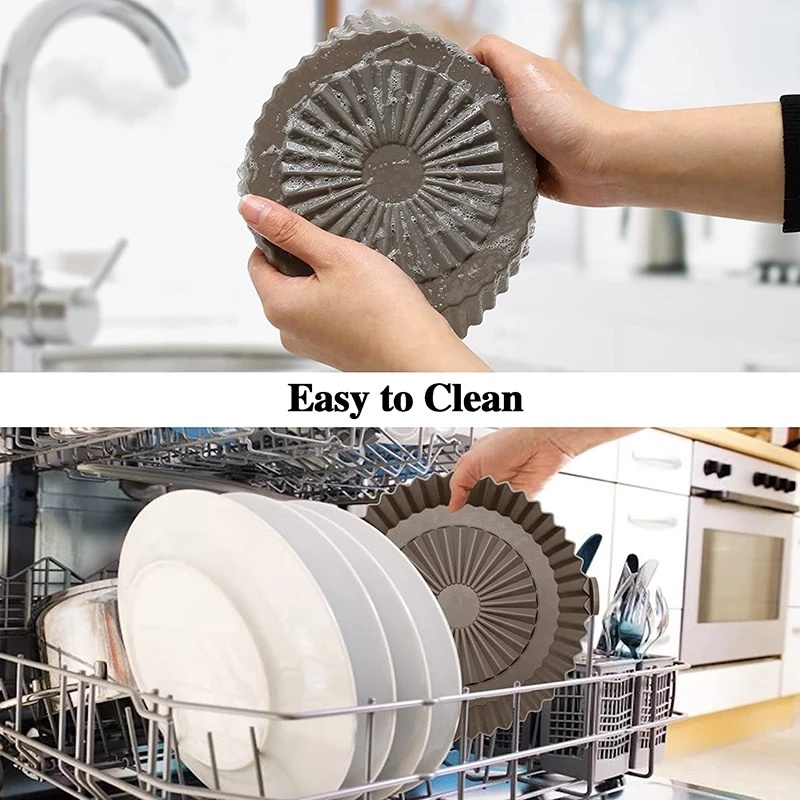 Tấm Lót Nồi Chiên Không Khí Bằng Silicone Cách Nhiệt Chống Dính Có Thể Tái Sử Dụng