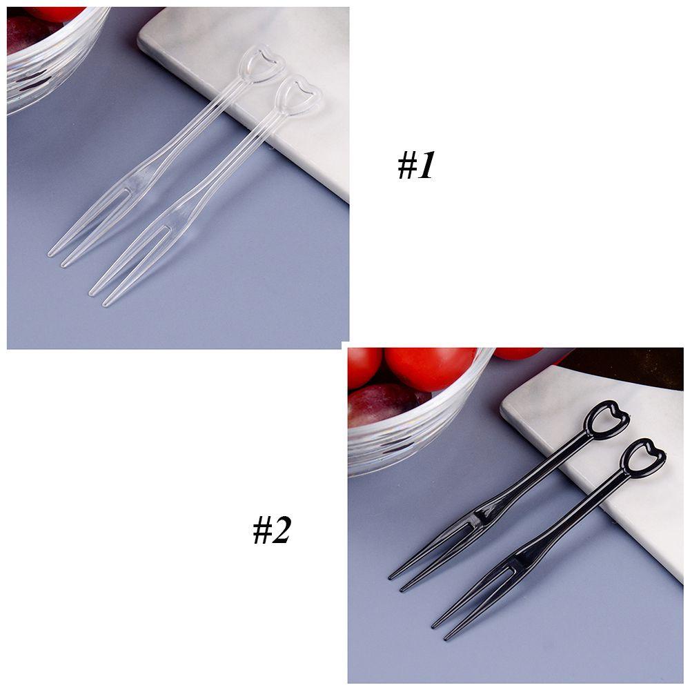 100 Nĩa Ăn Trái Cây Dùng Một Lần Trong Suốt Tiện Lợi