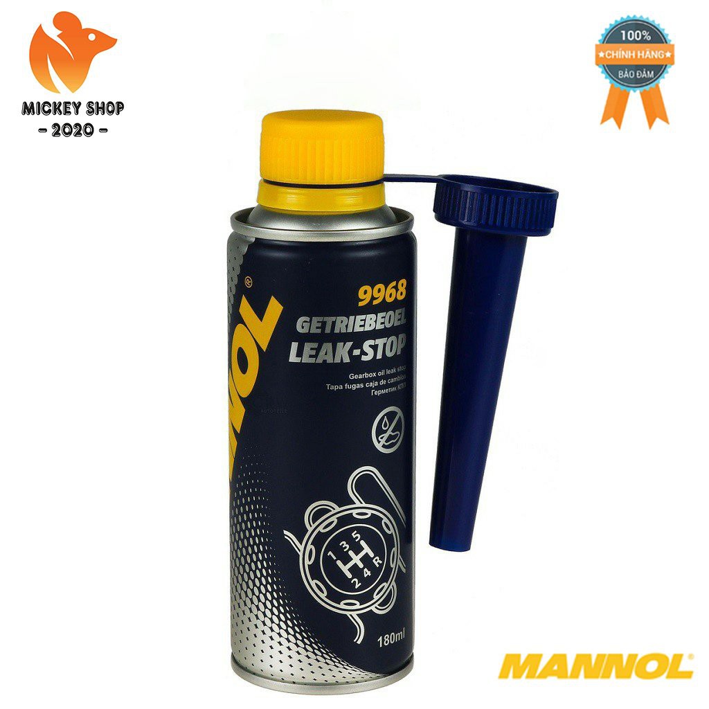 [Pro] Chống Rỉ Dầu Hộp Số, Tái Tạo Joint Cao Su Bị Chai Cứng MANNOL 9968–180ML Getriebeoel Leak-Stop,Hàng Đức Chính Hãng