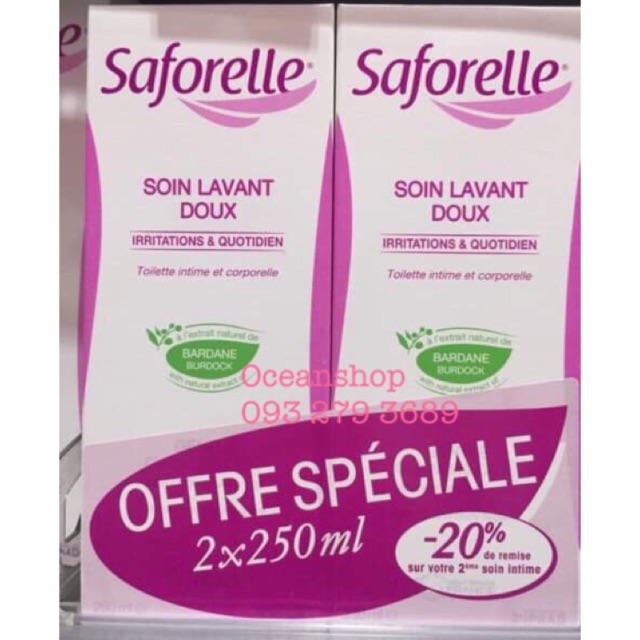 Dung dịch vệ sinh Saforelle 250ml - 500ml
