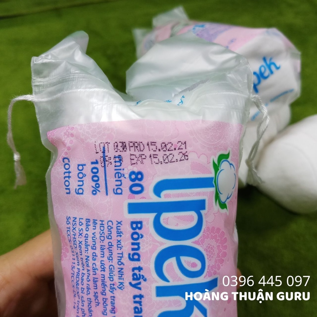 Bông tẩy trang Ipek - bông cotton pads 80 miếng