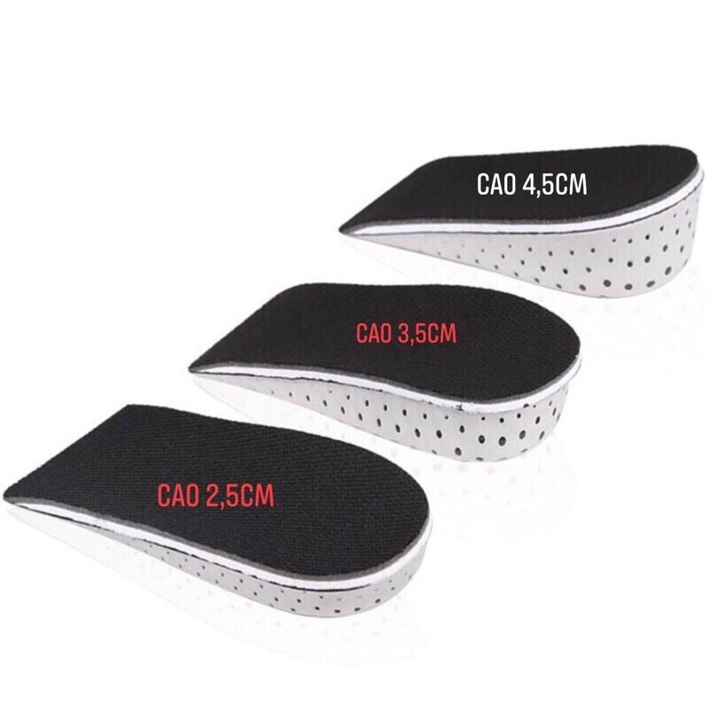 Cặp lót giầy độn đế tăng chiều cao mặt đế lưới thoáng khí siêu nhẹ hàng nhập cao cấp kèm ảnh thật