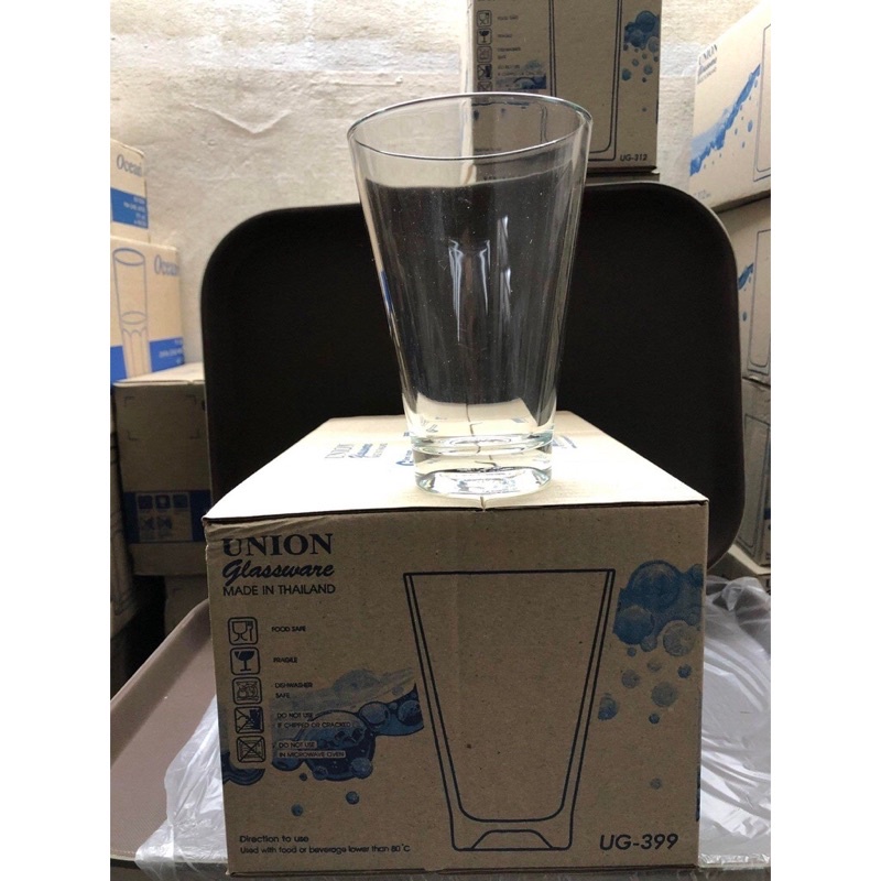 Bộ 6 Cốc Thủy Tinh -UG.399 Không Quai Cao Miệng Loe UG Thái Lan