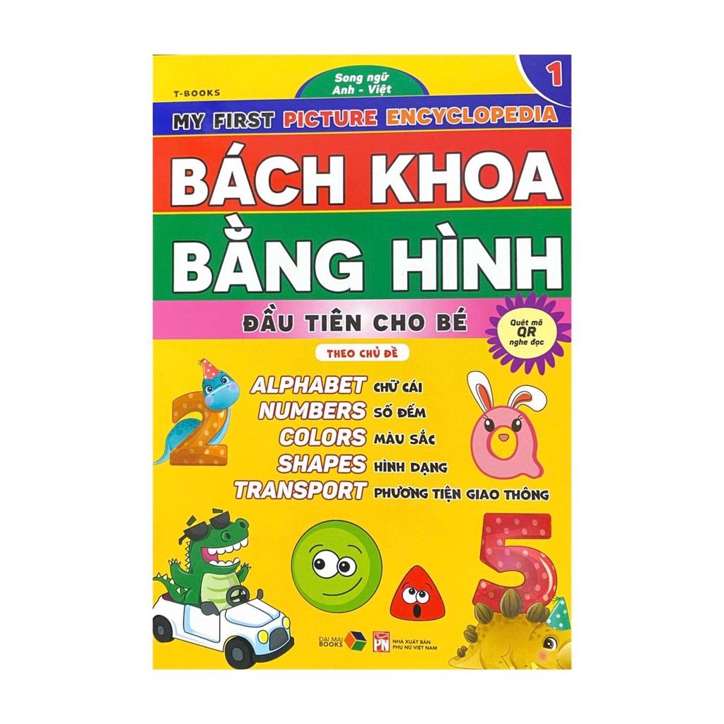 Sách - Combo 5 cuốn Bách khoa bằng hình đầu tiên cho bé theo chủ đề - song ngữ Anh Việt