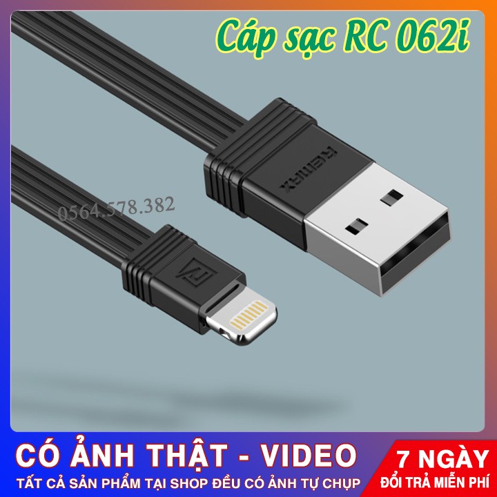 Pin, Cáp & Bộ sạc | BỘ 2 CAP SẠC RC 062i 1m & 16cm DÀNH CHO IPHONE & IPAD | HẠN CHẾ ĐỨT GÃY | SPCNo1