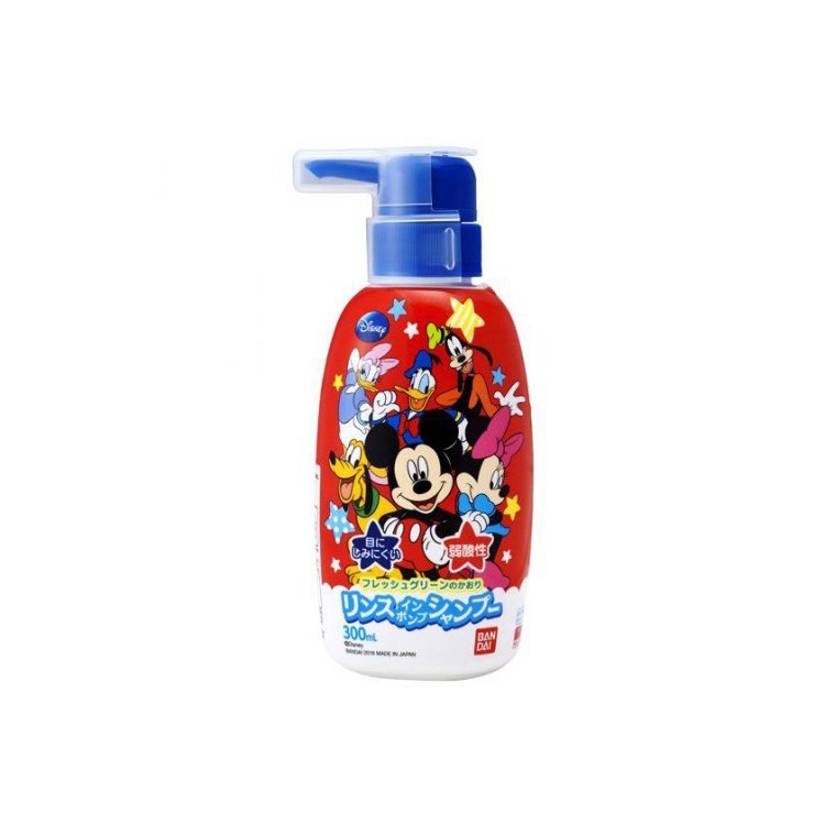 Sữa tắm gội trẻ em Nhật bản Bandai 300ml hương thơm dịu nhẹ không cay mắt