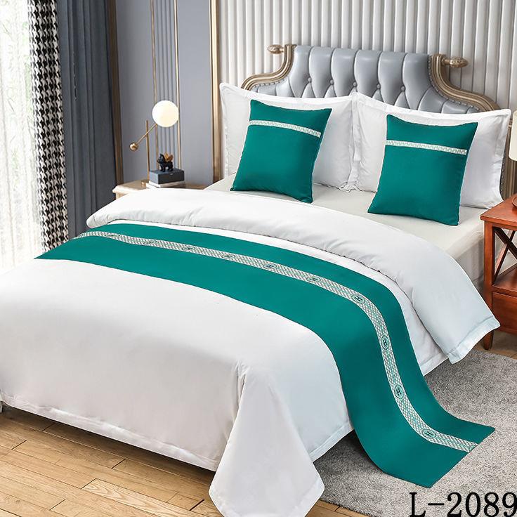 Khăn trải giường màu trơn phong cách hiện đại cao cấp cho khách sạn | BigBuy360 - bigbuy360.vn