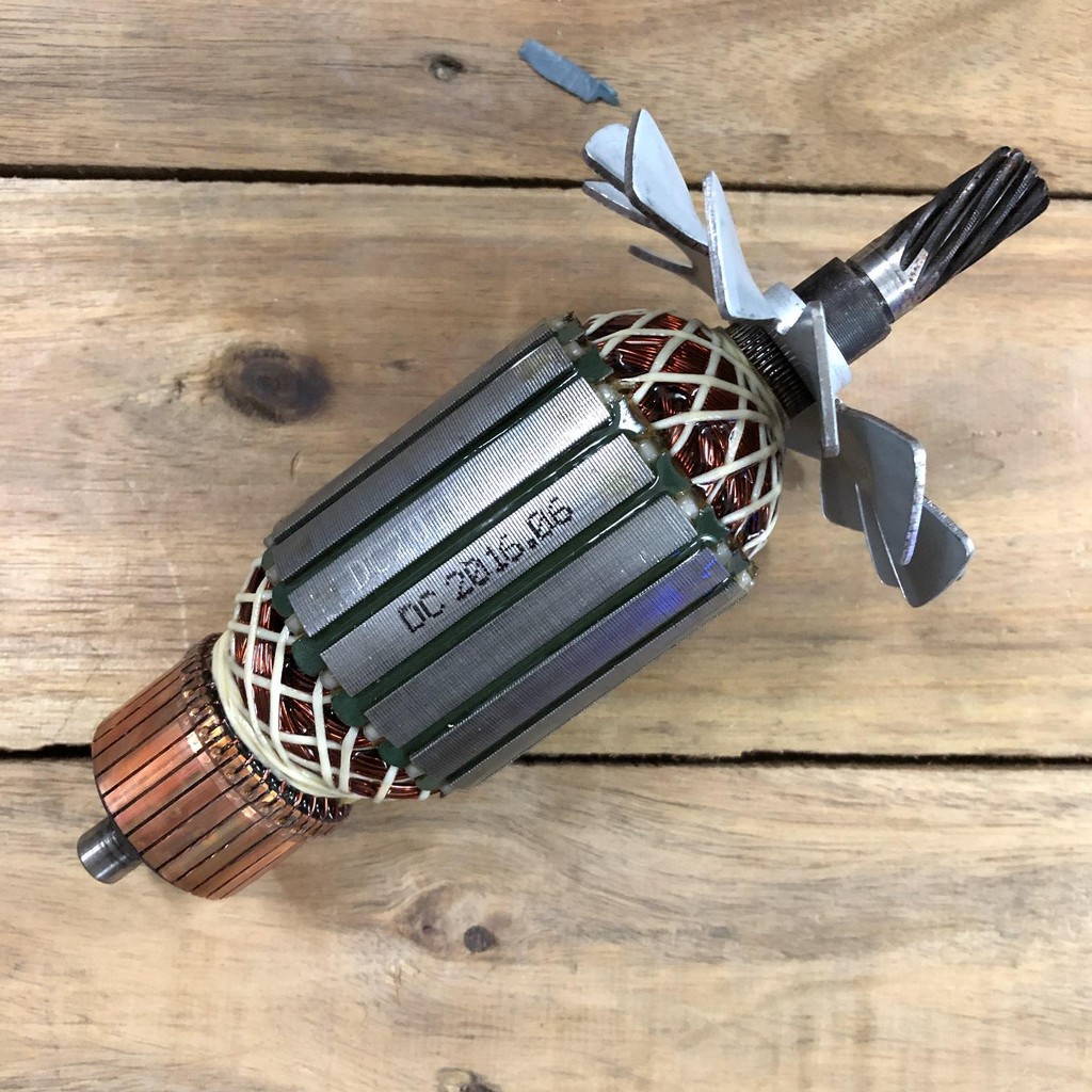 Rotor cắt nhôm MAKITA 1030 LS1030 9 Răng Thân 54mm Dài 185mm dây đồng 220V - Tặng chổi than