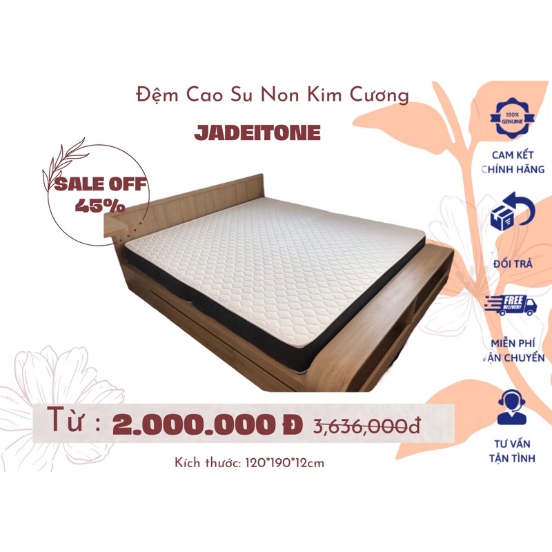 - Đệm cao su non chính hãng Kim Cương