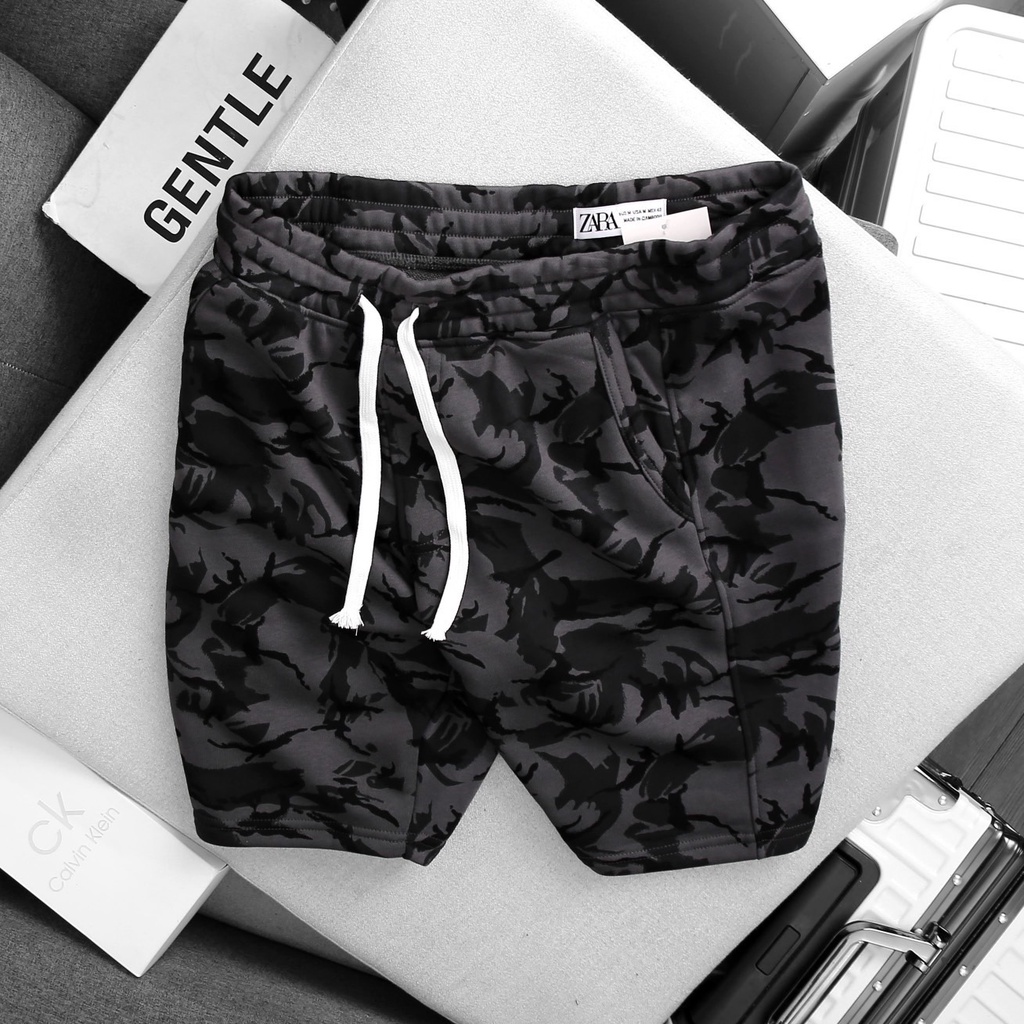 Quần short nỉ phong cách Retro_dã ngoại