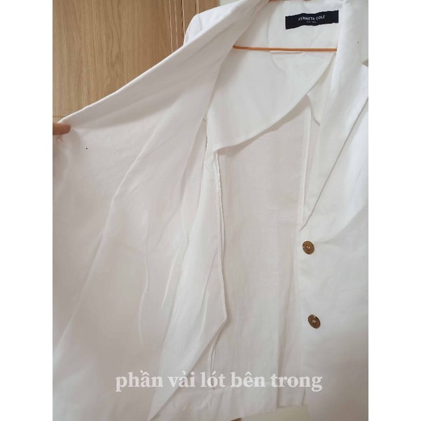 Áo Blazer 1 lớp linen trắng hàng xuất dư | BigBuy360 - bigbuy360.vn
