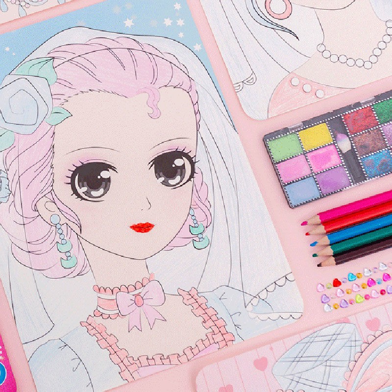Bộ mỹ phẩm học sinh quà tặng nhật cô gái công chúa trang điểm tô màu son môi bóng chơi đồ nhà