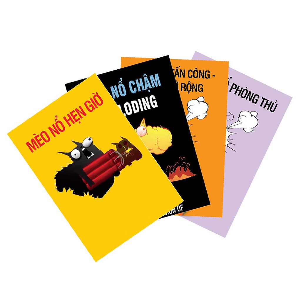 Combo Mèo Nổ Exploding Kittens 4 Bản Mở Rộng bản mới