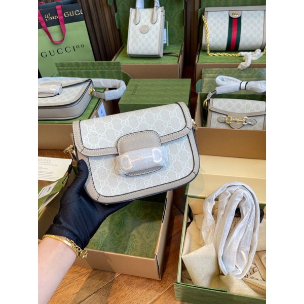 Túi đeo chéo nữ G.C Horsebit 2 size(sz20-25cm)bản chuẩn đẹp lắm ý da dày mướt fullbox 2 lớp xịn sò