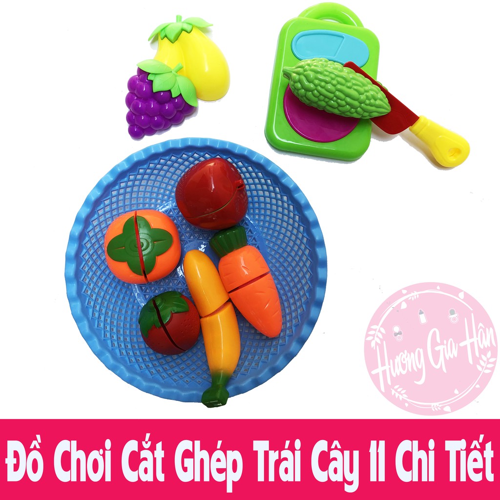 Bộ đồ chơi cắt ghép hoa quả cho bé 9 chi tiết