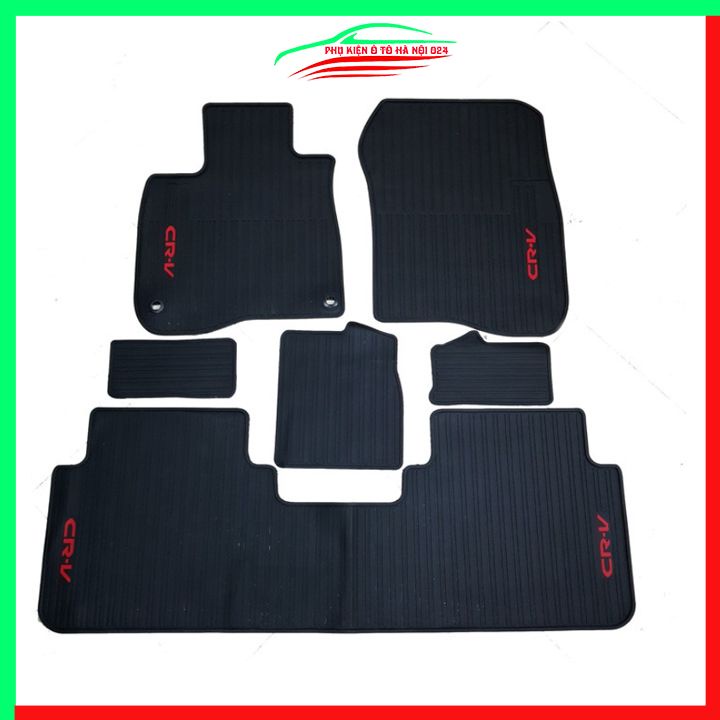 Thảm lót sàn cao su cho xe HONDA CRV 2018-2020 Loại 7 Chỗ 2021-2022 hàng chuẩn theo xe chịu lực tốt