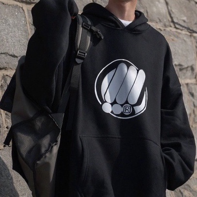 Áo khoác nỉ bông cotton dày mịn - hoodie nam nữ form rộng unisex dấu chấm than - 2N Unisex