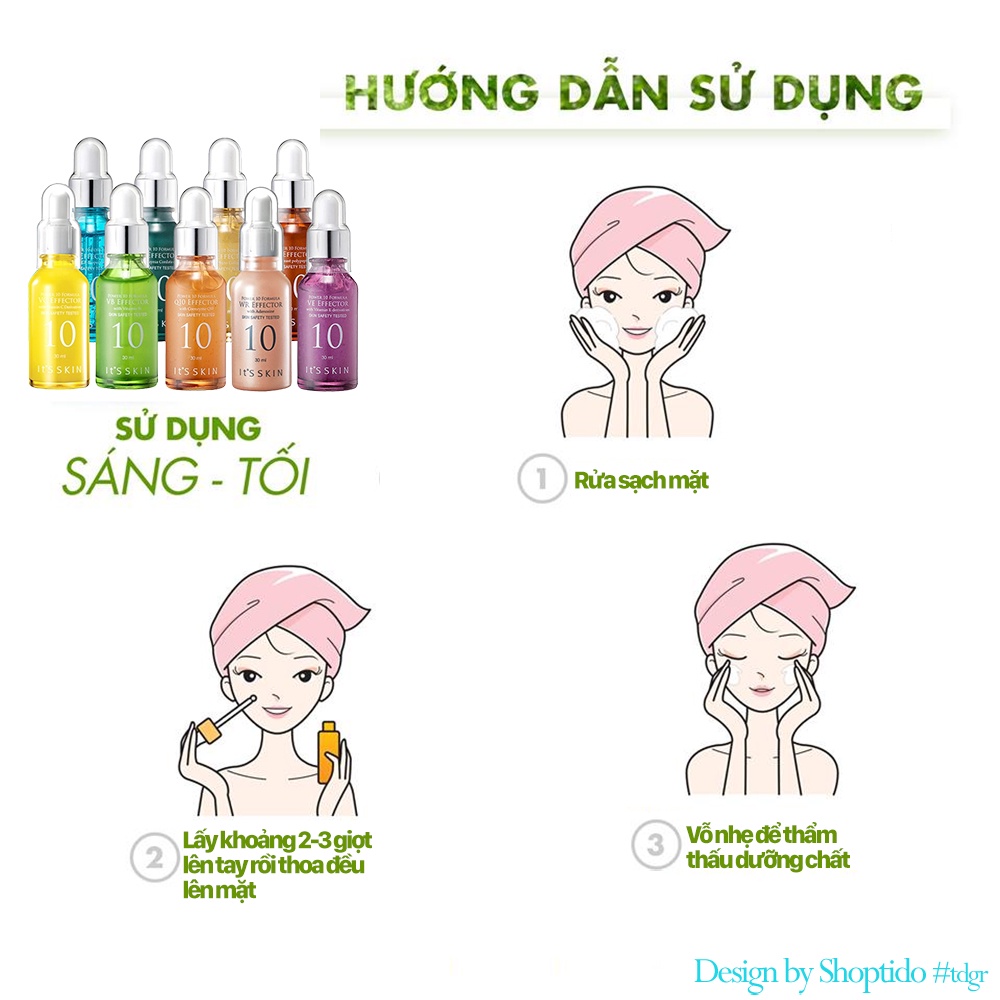 Tinh chất dưỡng da It’s Skin cấp ẩm, phục hồi, ngừa lão hóa da 30ml NPP Shoptido