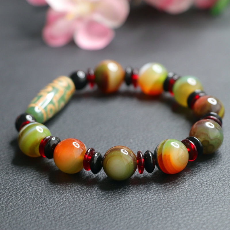 Vòng Tay Chuỗi Hạt Đá Mã Não Tự Nhiên 10244.4